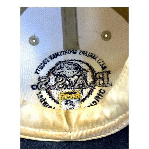 Vintage Bass Anglers Sportsman Society Hat Adjustable Twill Baseball Cap Logo - Picture 10 of 12